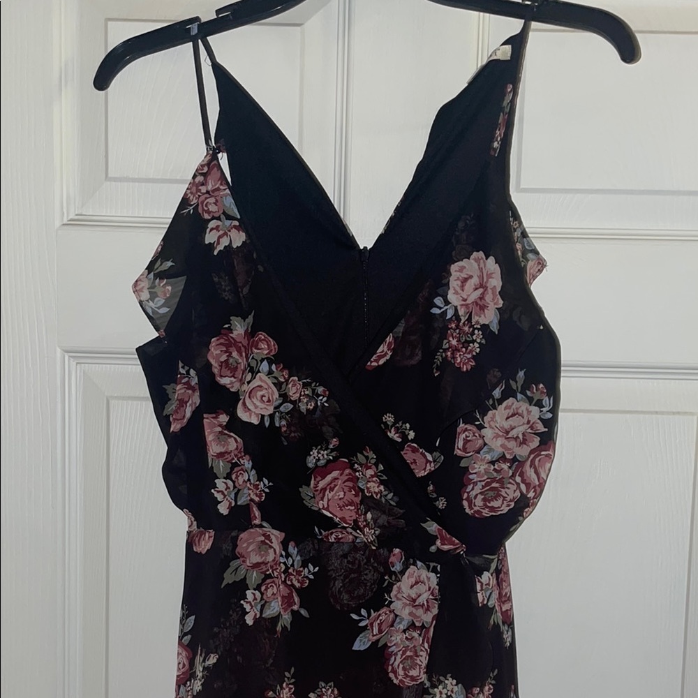 Floral Black Dress by Miami